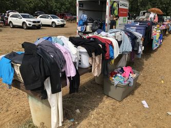 WE ARE HAVING A BIG CLOTHING SALE TOMORROW!! STOP BY AND SEE IF YOU FIND ANYTHING YOU LIKE!! ALL CLOTHS ARE $1 ALL JACKETS ARE $5 OTHER ITEMS WILL BE