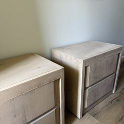 Solid Oak Matching Nightstands