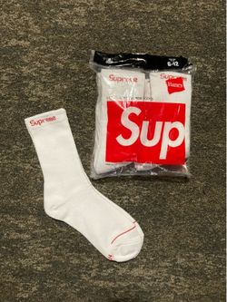 Supreme white socks 4 pair