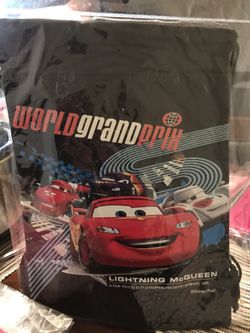 Disney Pixar CARS Black Drawstring Bag Backpack New
