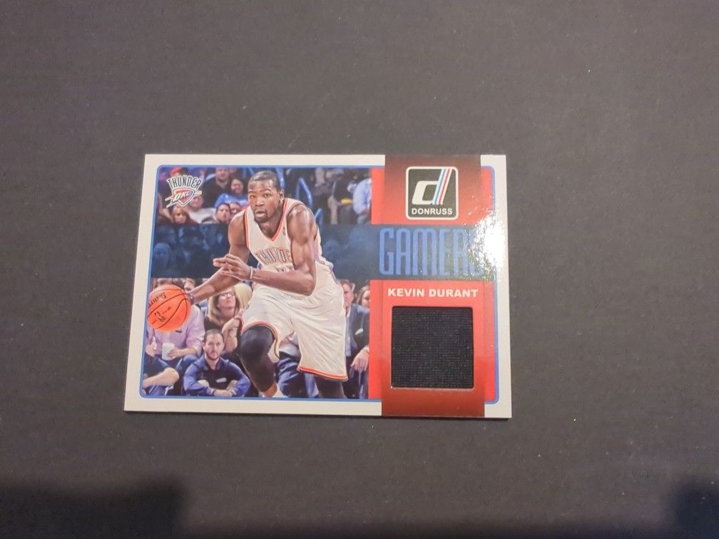 2015 DONRUSS KEVIN DURANT GAMERS JERSEY CARD# 27