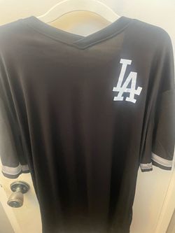 LA Dodgers Black Jersey Style Shirt Xl