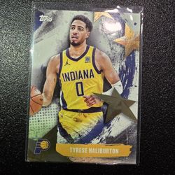 TYRESE HALIBURTON PACERS TOPPS STAR NBA SPORTS CARD!