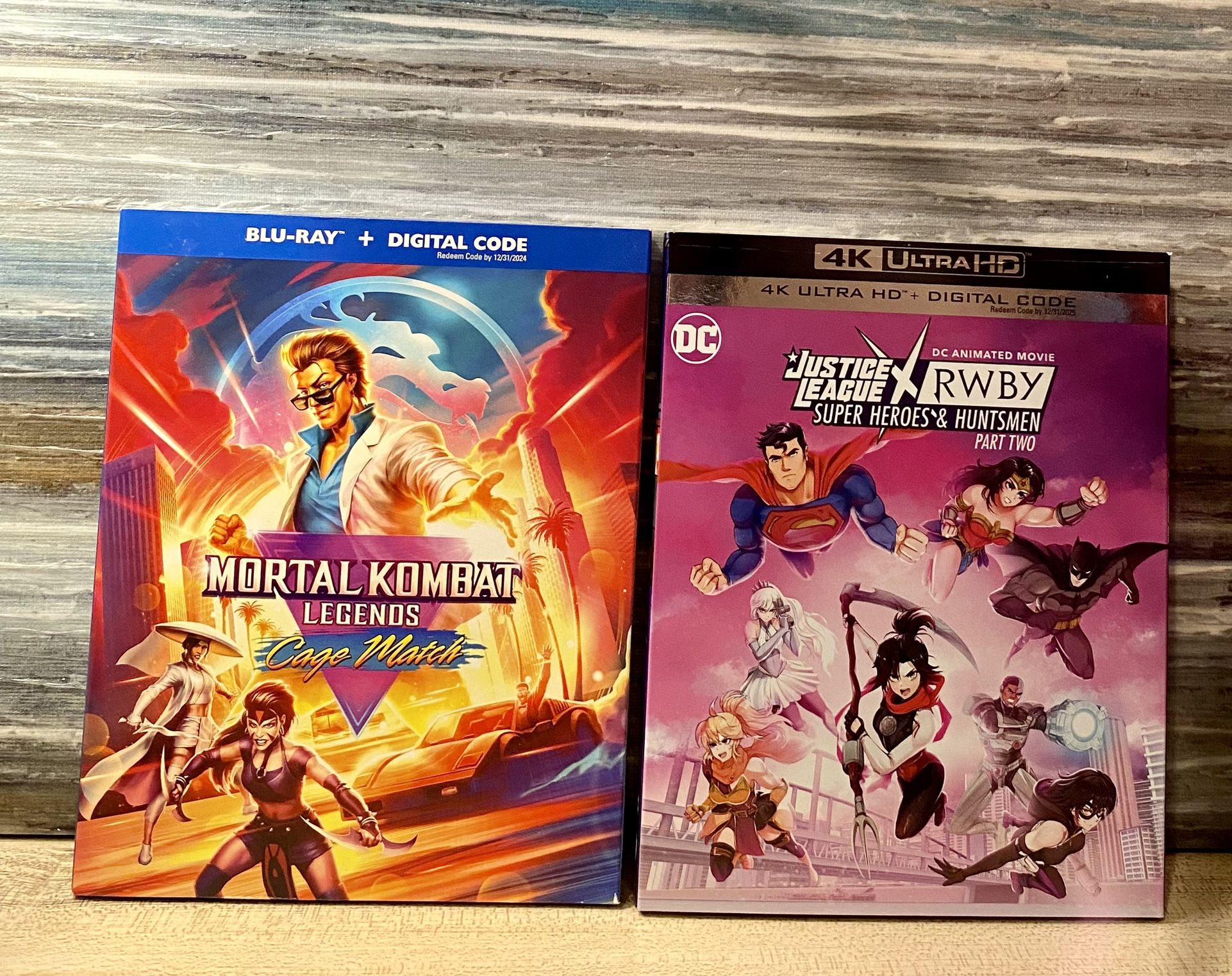 Mortal Kombat Legends & Justice League x RWBY DVD