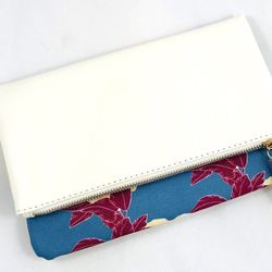 Rachel Pally Bloom Festival Reversible Clutch Zip Floral Fold Over Purse FabFitFun New