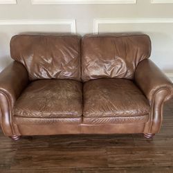 Lazy-Boy Leather Couch and Love Seat