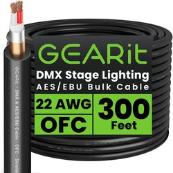 Gearit DMX stage lighting bulk cable 300 ft