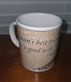 "A Man's Best Friend" Quote Coffee Mug