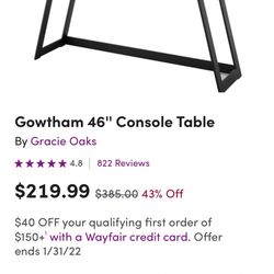 Gowtham Console Table