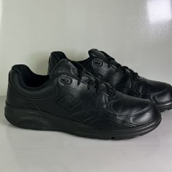 New Balance 812 MW812BK Black Leather Walking Comfort Shoes Mens Size 11.5 D