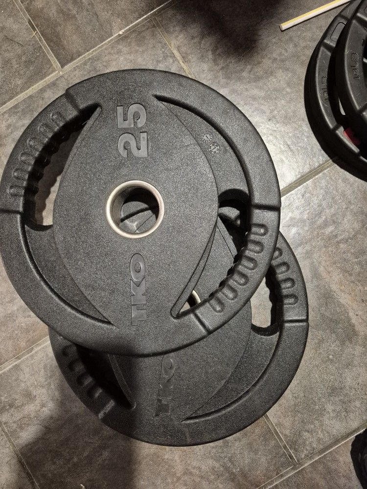 TKO 25LBS Olympic WEIGHTS