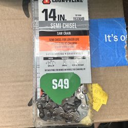CountyLine 14” Semi-Chisel Chainsaw Chain – S49