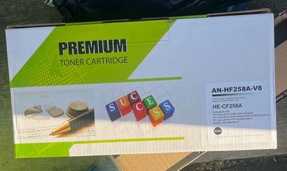 Premium Compatible HP CF258A Black Toner Cartridge