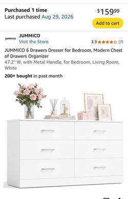 White dresser