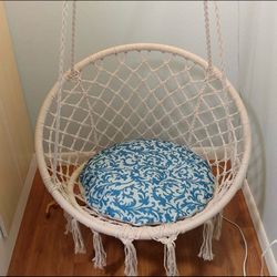 Hammock Swing Chair with Pillow and LED lights