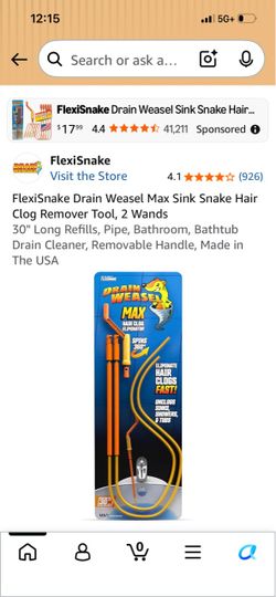 Sink Drain Weasel Snake