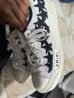 Amiri Stars Low-Top Sneakers White Black