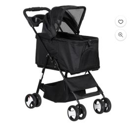Premium Pet Stroller 3-in-1 Multifunction Jogger Stroller for Medium and Small Dogs Black