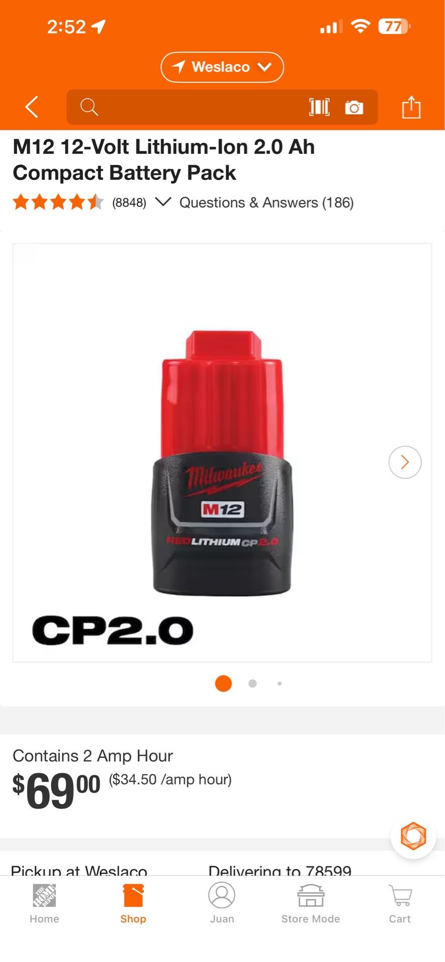 Battery tool