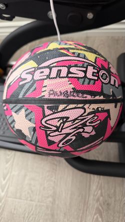 Senston size 6 basketball black and pink