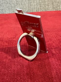 Never Used Stillhouse Whiskey Flask Style Metal Phone Grip Stand-Red/ Silver