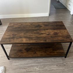 Coffee Table - 2 Tier, Oak Finish