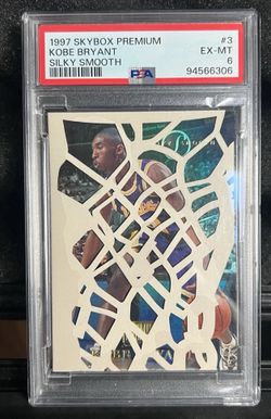 1997 Skybox Premium #3 Kobe Bryant Silky Smooth PSA 6 POP 19 only 15 higher 