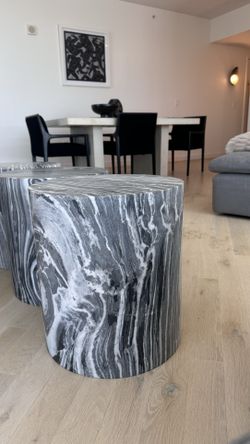 Monolith Marble Side Table Kelly Wearstler