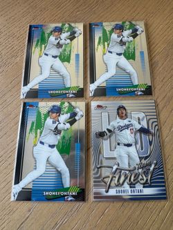Lot of 4 Shohei Ohtani 2026 Topps Finest Cards