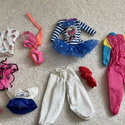 Vintage Barbie Clothing Lot With Ski Suit