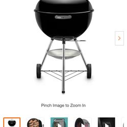 Original Kettle 22 in. Charcoal Grill in Black with One-Touch Cleaning System by