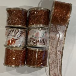 Harvest/ Thanksgiving Wires Ribbon