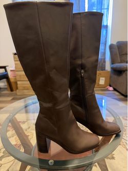 Knee High Dark Brown Boots