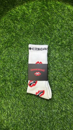 Chrome Heart Socks White/Red ‼️
