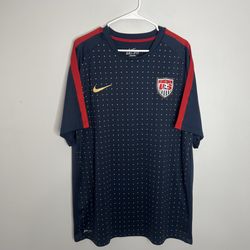 USMNT Team USA National Team Soccer Training Jersey Mens XXL Blue Nike 2012