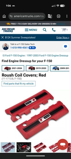 Roush coil cover kit.