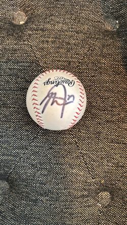 Autographed baseball