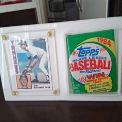 1984 Topps wax Pack & Don Mattingly Card
