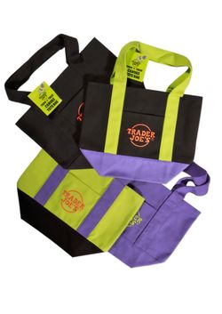 Trader Joe's Halloween Trick or Treat Canvas Tote Bags