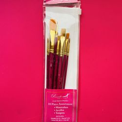 Pennelli Gold Taklon Paint Brushes (7 brushes)