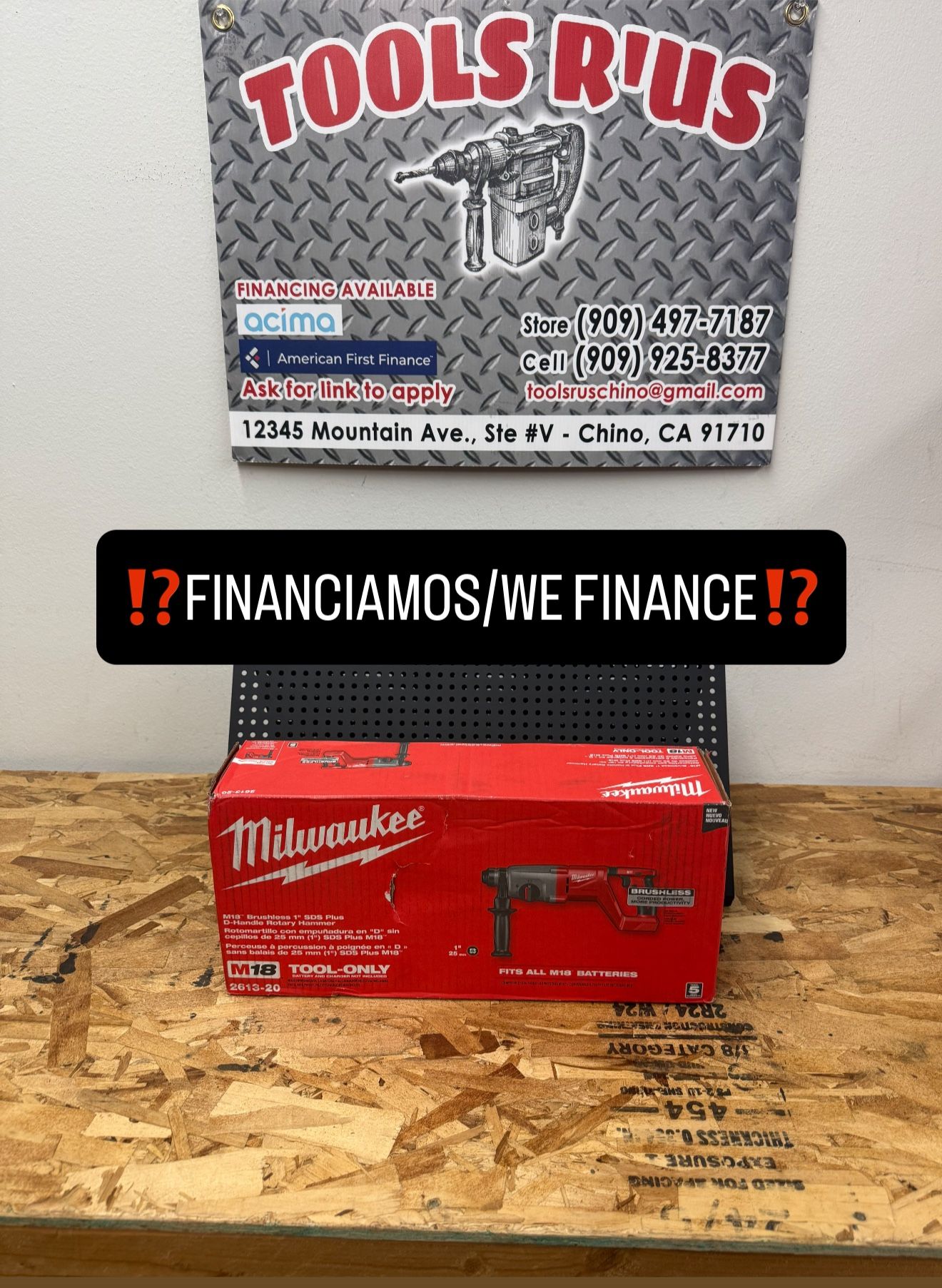 Milwaukee M18 18V Lithium-Ion Brushless Cordless 1 in. SDS-Plus D-Handle Rotary Hammer (Tool-Only)**(FINANCIAMOS/WE FINANCE)**