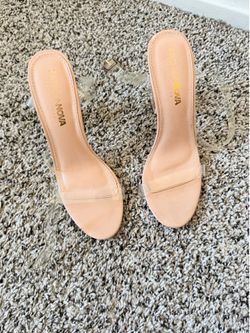 Clear heels