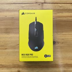 Corsair M55 RGB Pro New-SEALED Ambidextrous Multi-Grip Optical Gaming Mouse