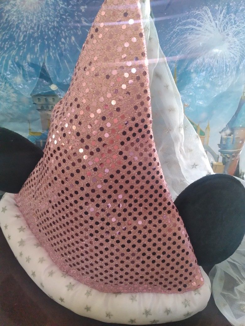 Minnie Mouse Pink Princess Ears Hat From Disneyland