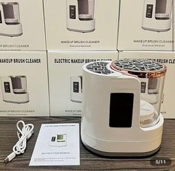 Electric makeup brush cleaner.