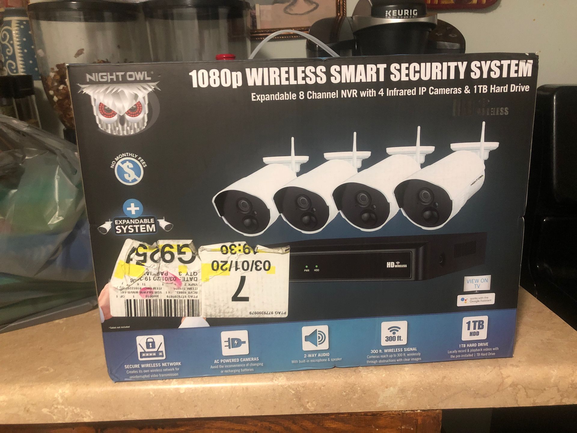 1080p Wireless smart security system