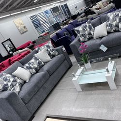 Beautiful And Comfortable Sofa Set 🩶 Grey Color 