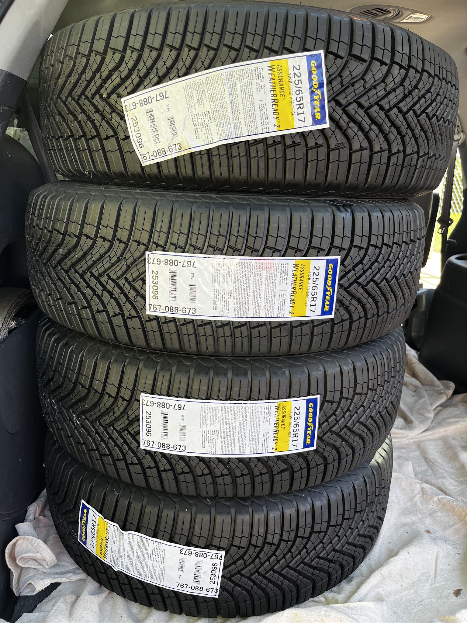 NEW Goodyear WeatherReady2 Tires β 225/65R17 β Set of 4