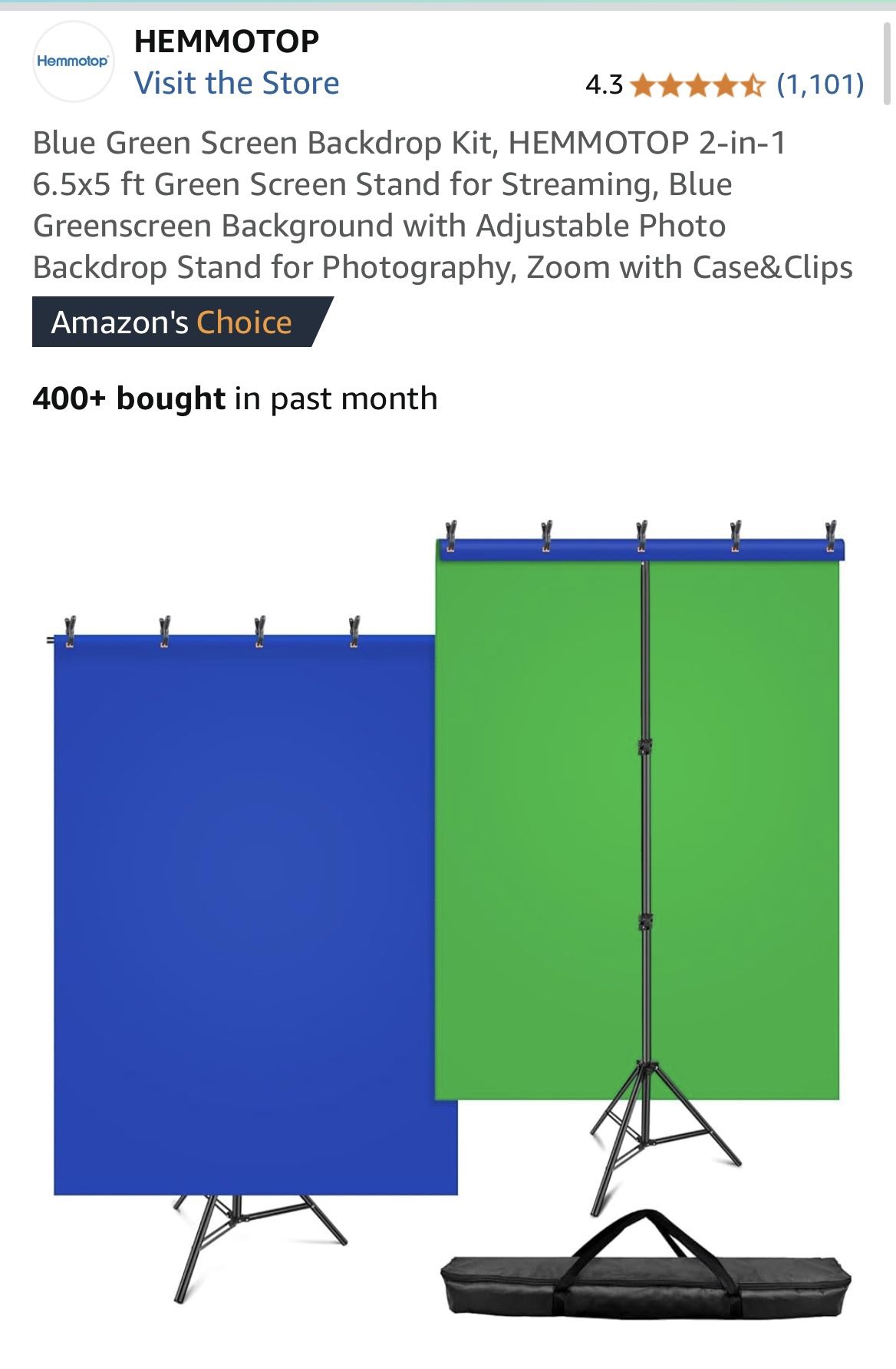 Green Blue Screen Stand For Streaming