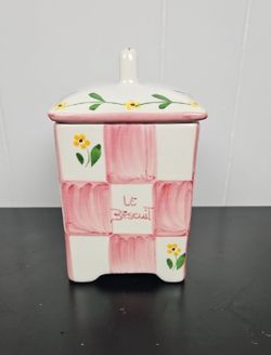 Vintage "Le Biscuit" Casafina Cookie Canister (Rijos 605XR)